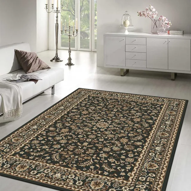 Muratap Nain Klassiek - Laagpolig Oosters Vloerkleed - Vintage Tapijt - Zwart- 200x290 CM