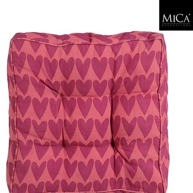 Mica Decorations Katja Matras kussen - 47 x 47 x 10cm - Roze