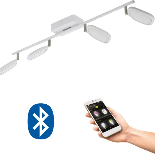 EGLO CROSSLINK LED Plafondspot Palombare-C 4-lichts wit
