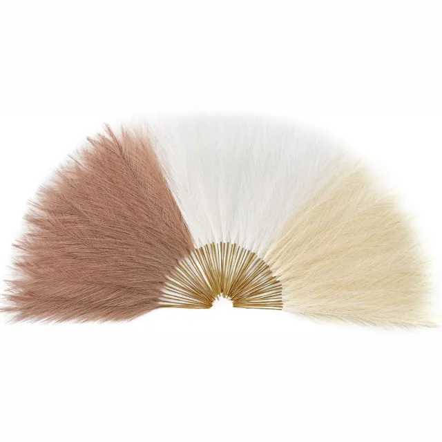 Ibenzoa Natuurlijke Pampasgras Decoratie Set - 60 Stukken, 45 cm - Voor Een Luxe Interieur beige/bruin