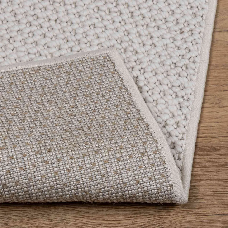 vidaXL Binnen kleed LUGO Crèmekleurig 80 x 150 cm Polyester, foto 4