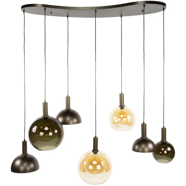 Nest of Nora Hanglamp 7-lichts - Modern - Bruin
