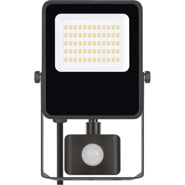 Emos VISIO LED-spot met bewegingssensor, 30 W, zwart, neutraal wit, ZS2933