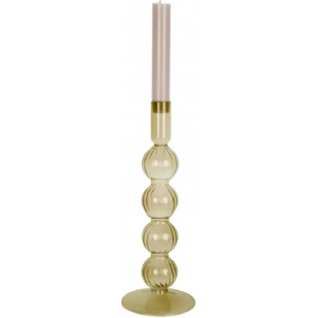Present Time Kandelaar - Glas Bollen Groen Groot