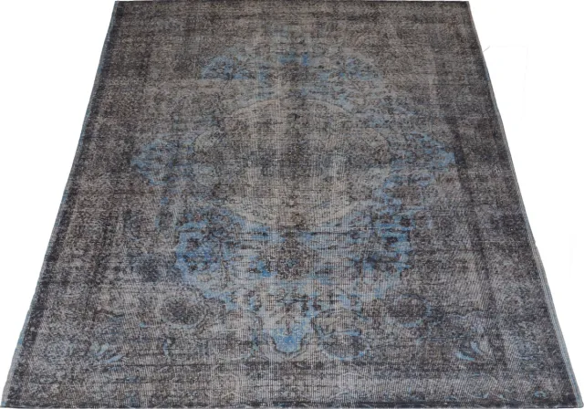 Veer Carpets Vloerkleed Mila Groen/ Blauw 160 x 230 cm - Laagpolig Synthetisch Vloerkleed – Vintage / Oosters Design
