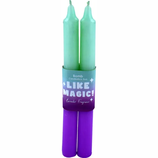 Bomb Cosmetics Like Magic Two Tone Kaarsenset van 2 paars/groen