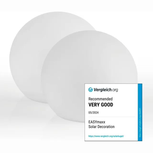 Vellaro Tuinverlichting buiten lichtsnoern - Wit - Set van 2 - LED Zonnelampen met Kleurverandering - Decoratieve Tuinlampen met Daglichtsensor