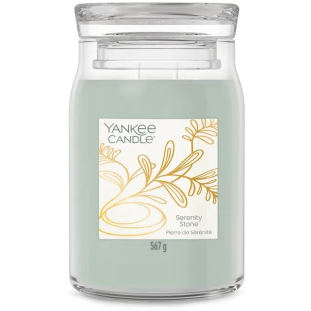 Yankee Candle Little Luxuries - Serenity Stone Large Jar - tot 90 branduren Groen