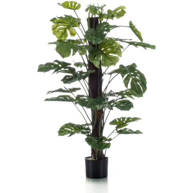 Emerald Kunstplant Monstera op paal 120cm - Kunstplant voor binnen Groen