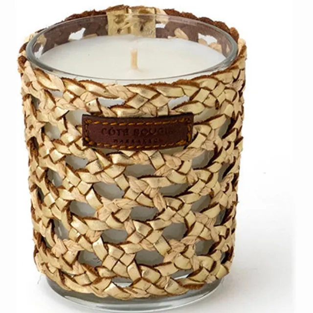 Côté Bougie Raphia Yara geurkaars Rose/oud - Medium Naturel