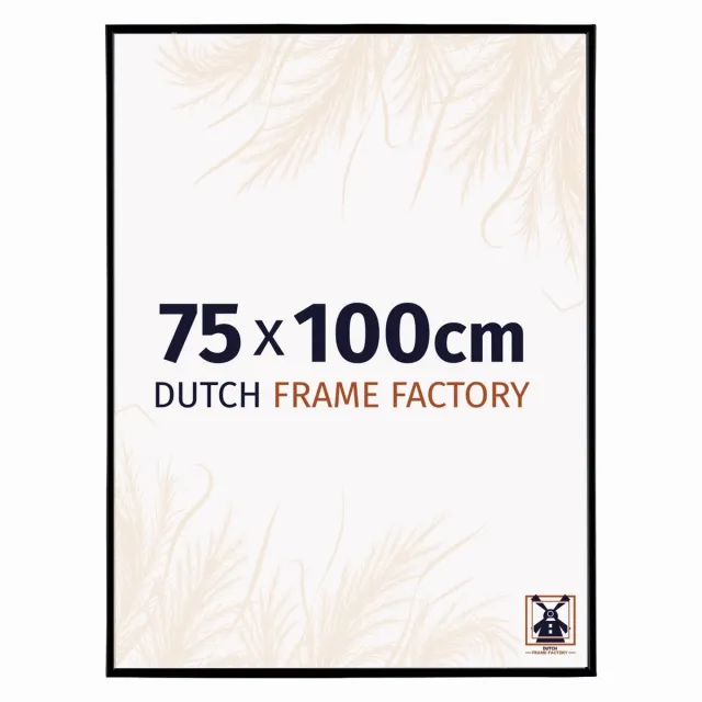 Dutch Frame Factory Fotolijst 75x100 cm - Kunststof - Zwart Mat - Easy