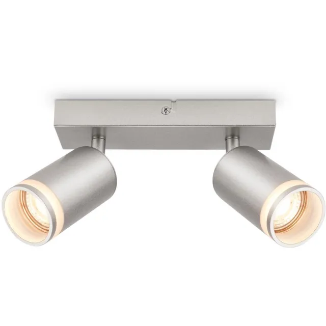 B.K.Licht Briloner Rub - Plafondspot - 2832024 - Draaibaar - Acryl toepassing - 20 x 6 x 16 cm - Mat chroom