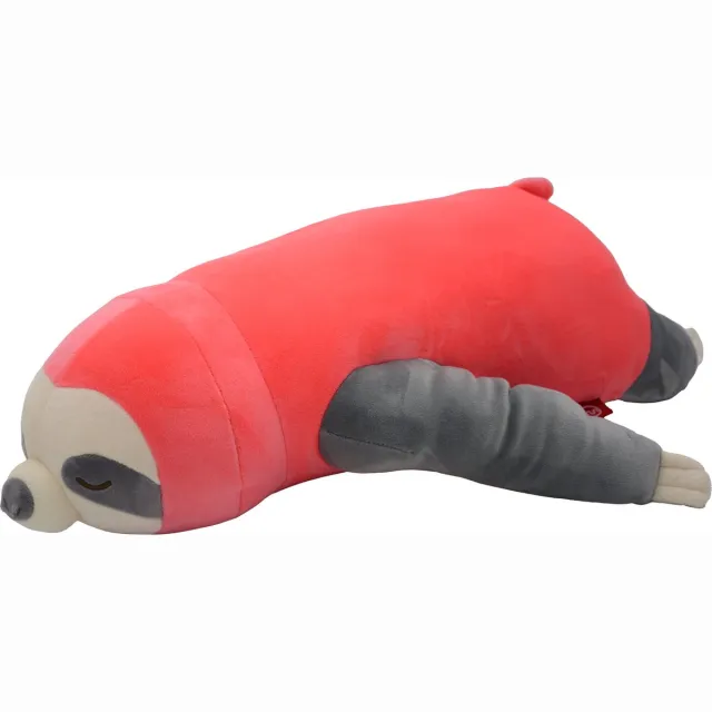 UNUS Luiaard knuffelkussen lichaamskussen zijslaapkussen 50cm roze