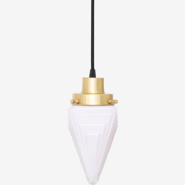 Coloured by Art Hanglamp aan snoer Finisterre Blush 20's Messing - Art Deco Trade Zachtroze