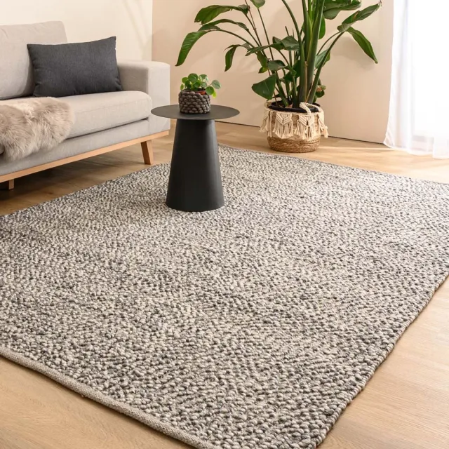 Nordic Weavers Wollen vloerkleed - Agder grijs 200x300