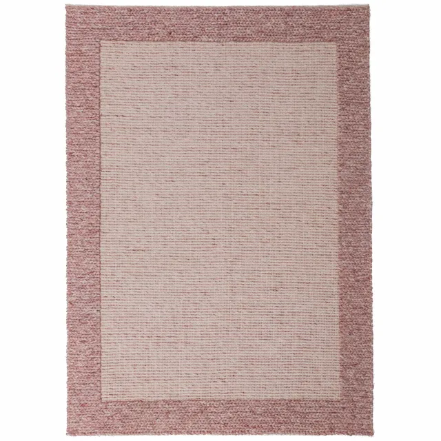 Flair Rugs wollen vloerkleed roze Paars