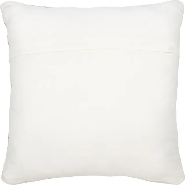 J-Line kussen Etnisch Kruis - wol/katoen - creme/beige