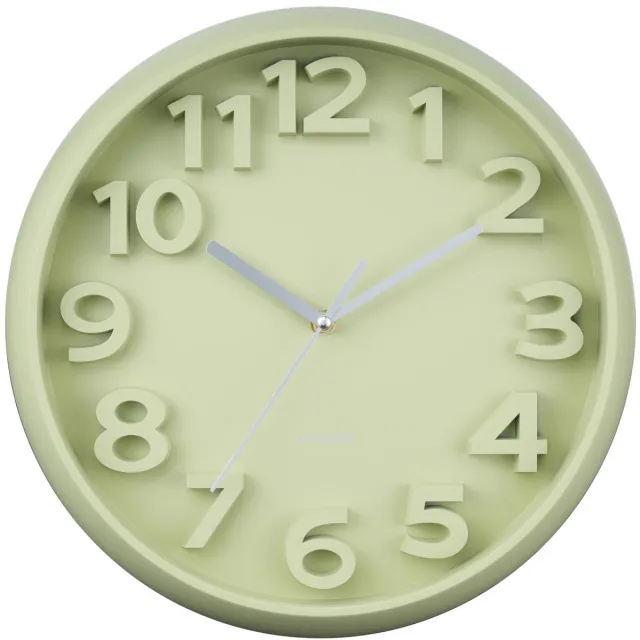 Karlsson Wandklok Elevated Classic Numbers - Theegroen - 5x33.5x33.5cm - Wandklok Scandinavisch