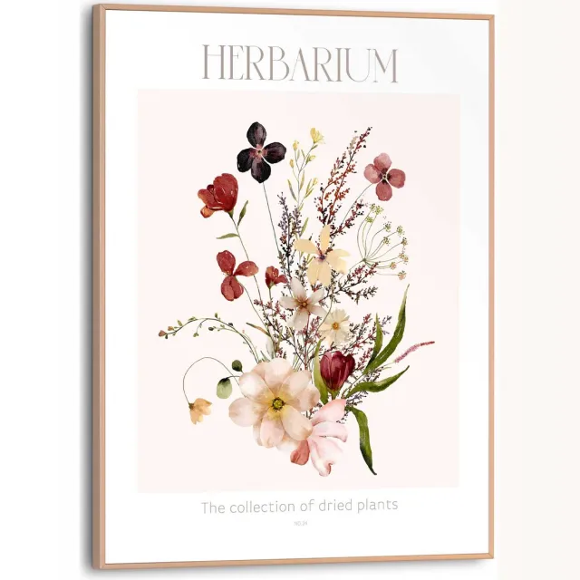 Reinders Schilderij Herbarium - 40 x 30 - Hout - REINDERS Herbarium Hout