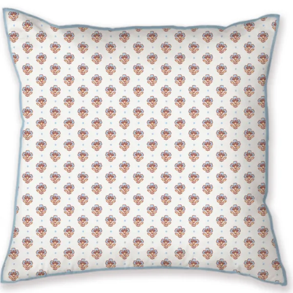 Pip Studio sierkussen Jaipur Flower (40x40 cm) Lichtblauw