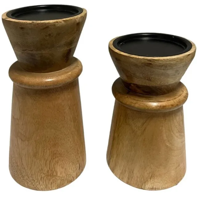 Home Society Kandelaar Islo Brown Set van 2 Bruin