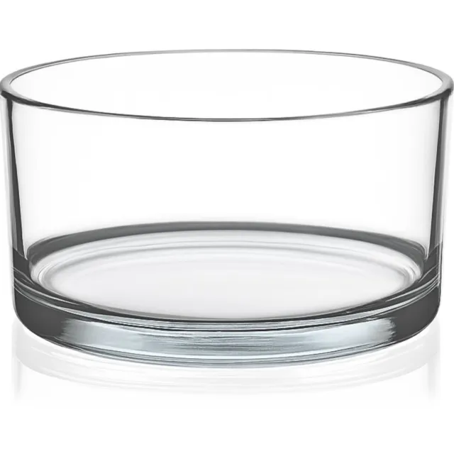 PureWorld Glazen Schaal voor Kaarsenzand Ø15 cm – Ronde Decoratieve Schaal Clara – Transparant - Schaal voor kaarsen en decoratie Transparant (15cm)
