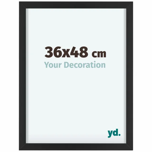 yd. Your Decoration - Fotolijst 36x48 cm - Aluminium - Zwart - Virginia
