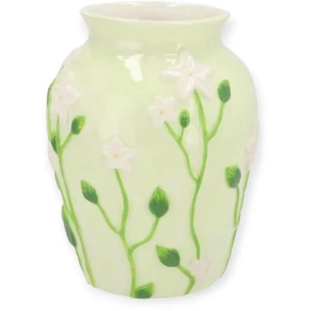 DK design Daan Kromhout - Vaas - Bloemenvaas - Flair - Flowers - Keramiek - Lichtgroen - 17x22cm