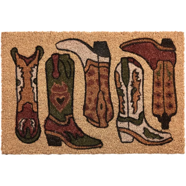 Beliani CARMONA - Deurmat - Naturel - 40 x 60 cm - Kokosvezel/PVC Natuurlijk