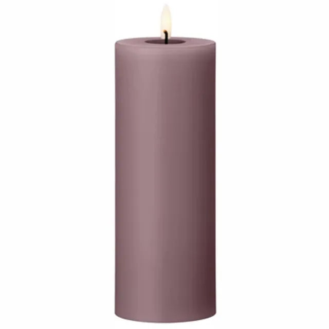 Ester & Erik Led Pillar kaars H20cm winter rose Roze