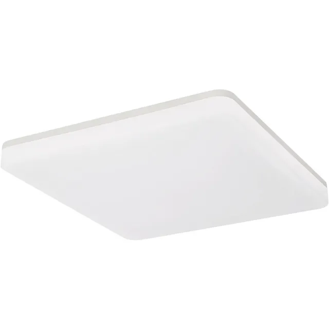 BES LED LED Plafondlamp - Plafondverlichting - Badkamerlamp - Andres - Opbouw Vierkant 30W - Waterdicht IP54 - Helder/Koud Wit 6400K - Mat Wit - Kunststof