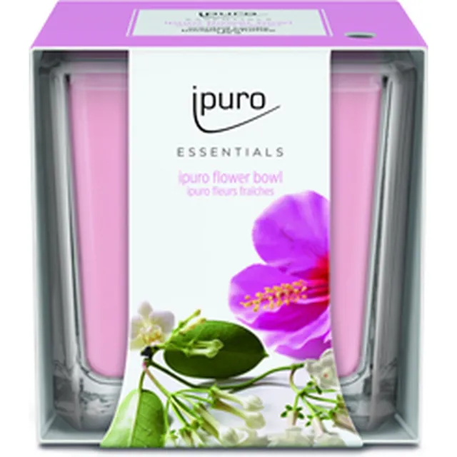 Ipuro Geurglas flower bowl 125 gram roze