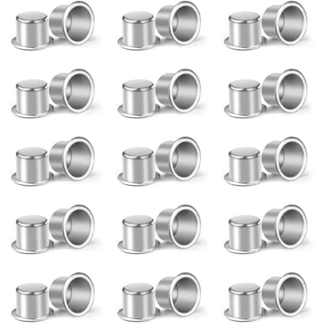 Cosensi Creatieve kaarsenhouders - Druppelvangers - Aluminium kandelaar - Kaarsenbekers - DIY kaarsen maken - Thuis - Bruiloft - Feest - Dinerdecoratie - Zilver - 30 stuks Any
