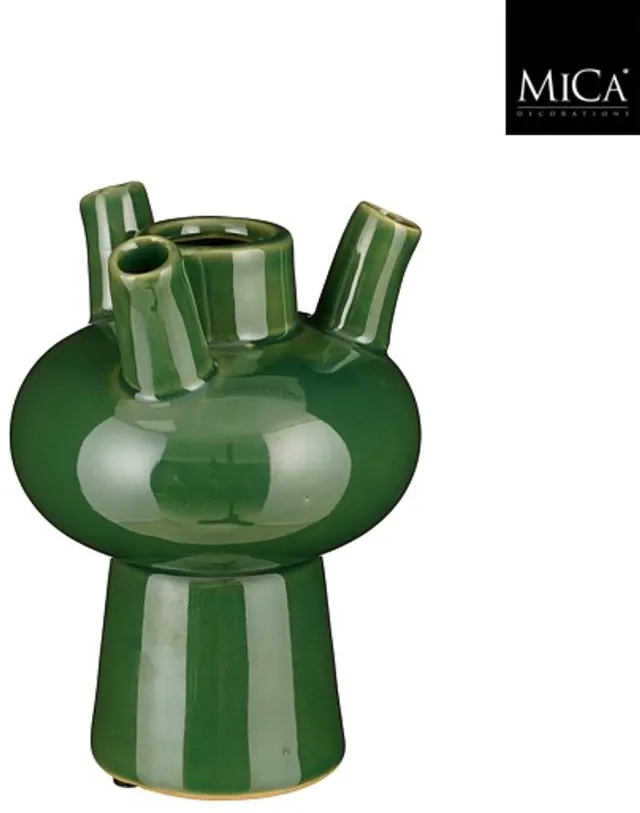 mica de Mica - Marlijn tulpvaas groen - h18xd13cm