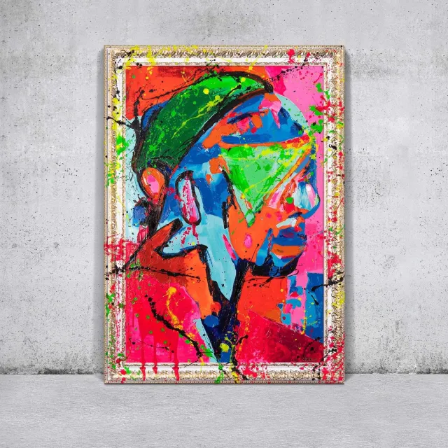 YS Canvas schilderij landschapsformaat handgeschilderd kleur als gevoel expressief – YS-Art Gallery – Expressieve wanddecoratie voor woonkamer – Modern schilderij voor hal en kantoor White