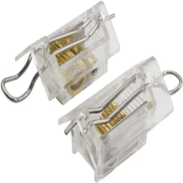 OEMG 2-delige set dubbele stift jaloeziesloten- 2-5 inch jaloeziekoordsloten- slotenset voor geschikte jaloezieën Veelkleurig