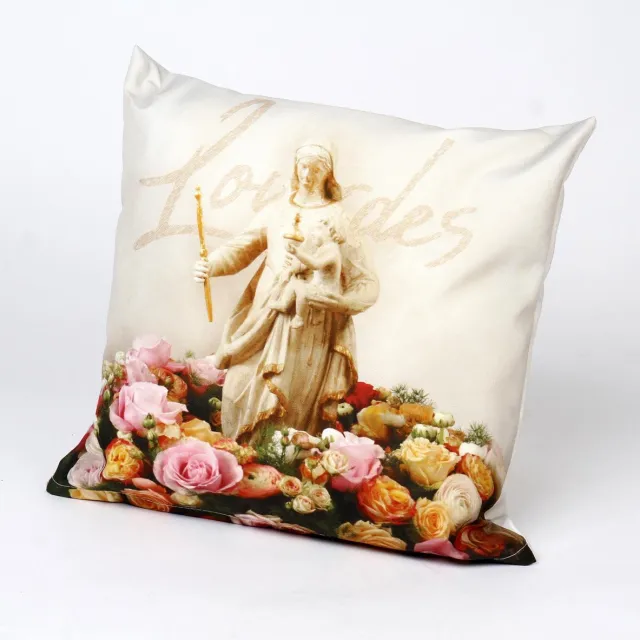 Hugs buitenkussen | Lourdes | 40 x 40 | tuinkussen | outdoor sierkussen | terras aankleding | waterafstotend lichtroze