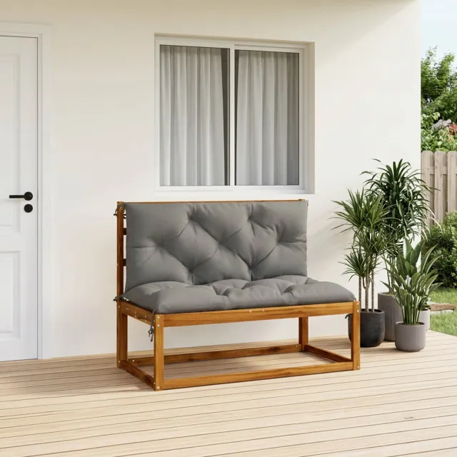 vidaXL 1-delig Palletkussen VIANEN 100% Polyester Grijs