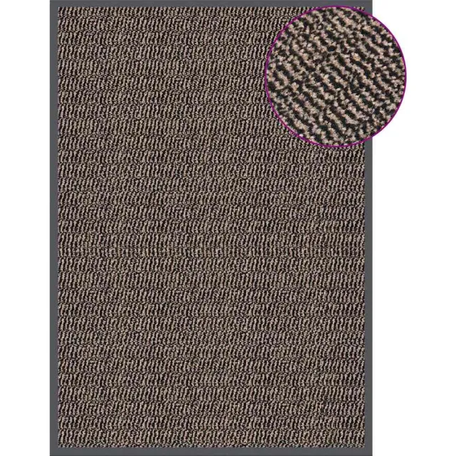 vidaXL Deurmat getuft 60x90 cm donkerbruin bruin