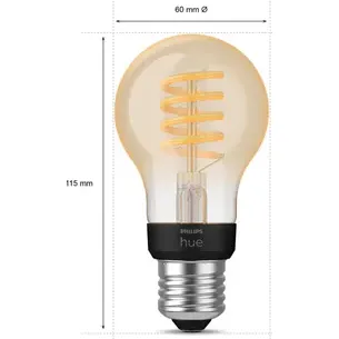 Philips Hue Ledfilamentlamp A60 E27 7w Wit