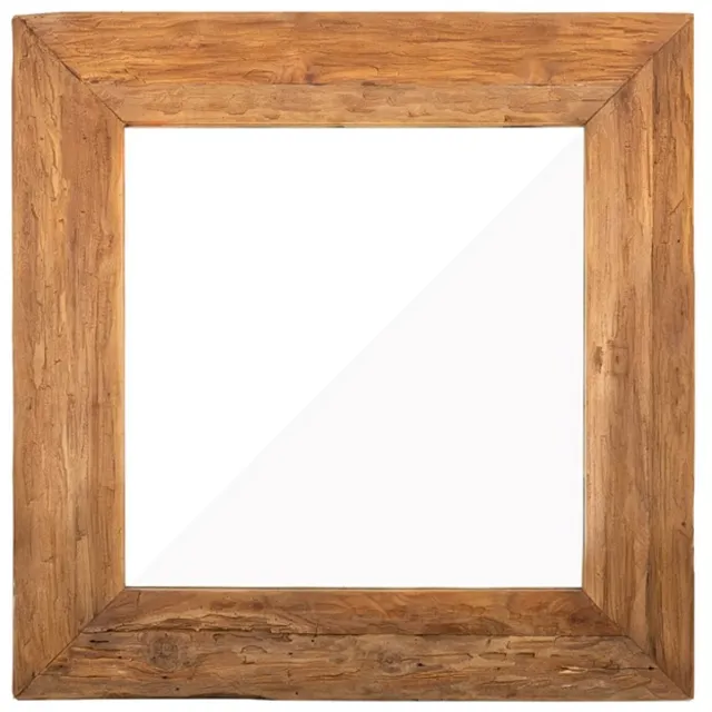 Benoa Spiegel Vierkant Bridge 80x80 cm naturel