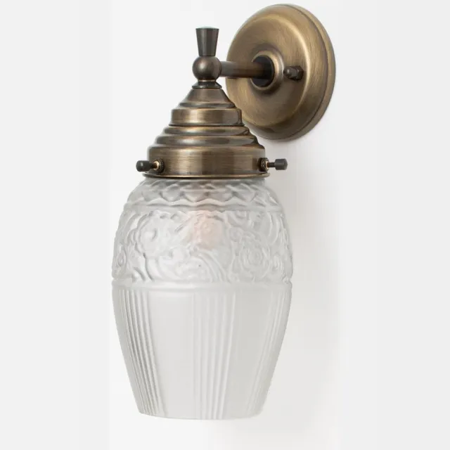 Coloured by Art Wandlamp Flower Yard Geëtst Royal Brons - Art Deco Trade
