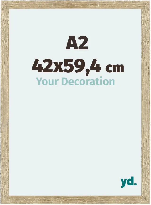 yd. Your Decoration - Fotolijst A2 42x59,4 cm - MDF - Sonoma Eiken - Mura