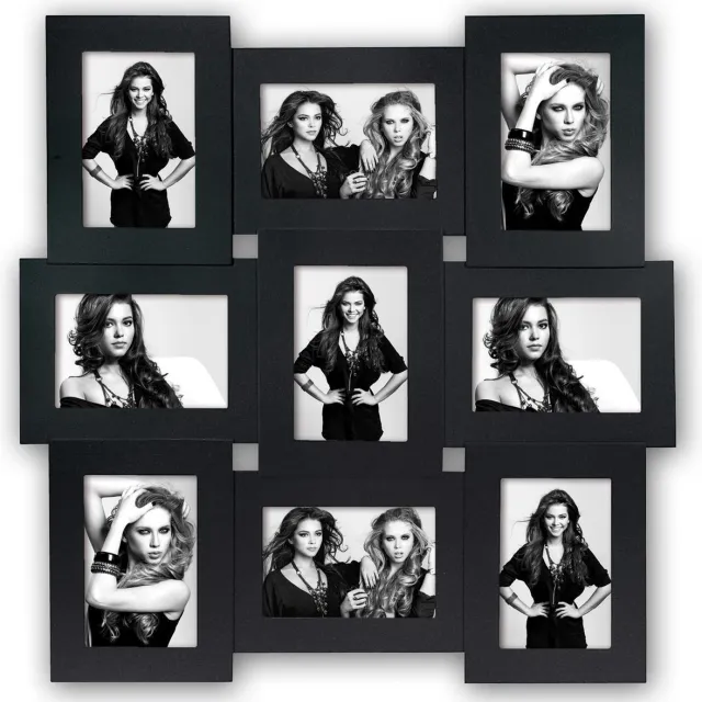 Zep Vicenza Houten Fotolijst Wit 9x10x15cm AF33W Zwart