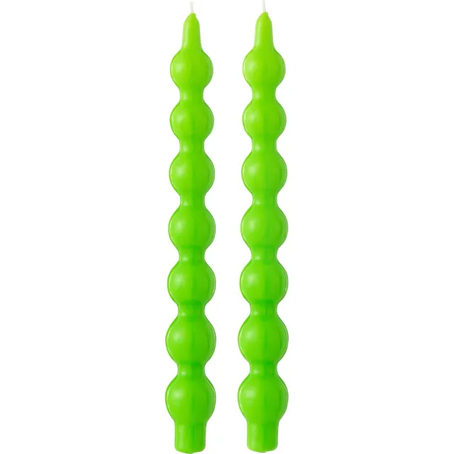 J-Line kaars Kalebas - groen - 5U - doos van 2