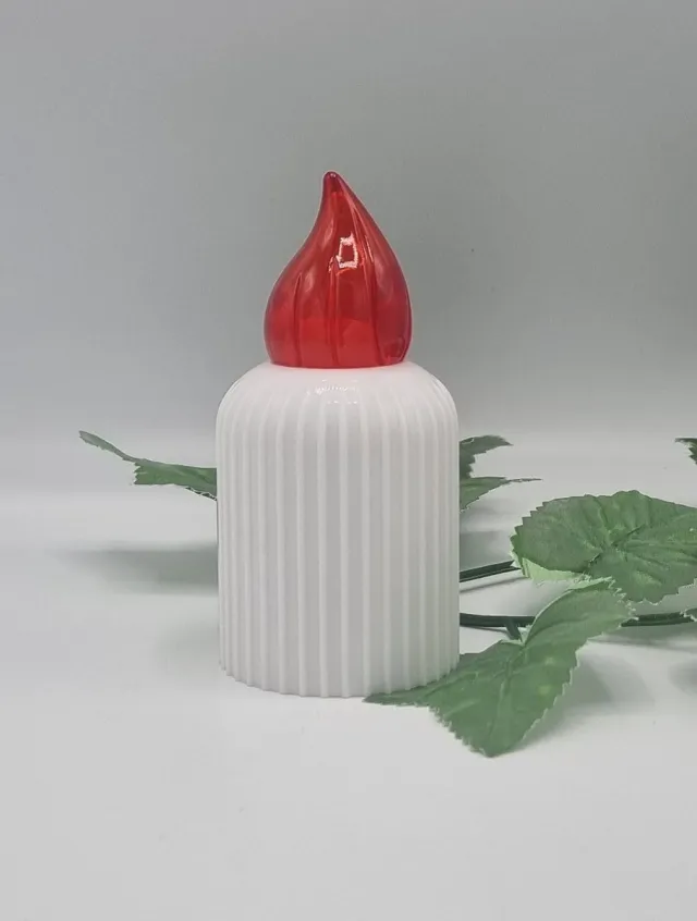 Cortina Led kaars - Altus 2 - Rood - 90 branddagen - Inclusief batterijen - Flikkerend vlam - Grafkaars - Herdenkingslicht