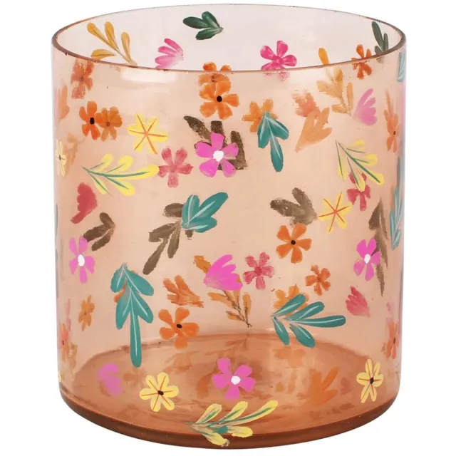 dekoratief Theelichthouder 'Beloved Blossom', transparant, glas, 13x13x14cm | A258381 multi