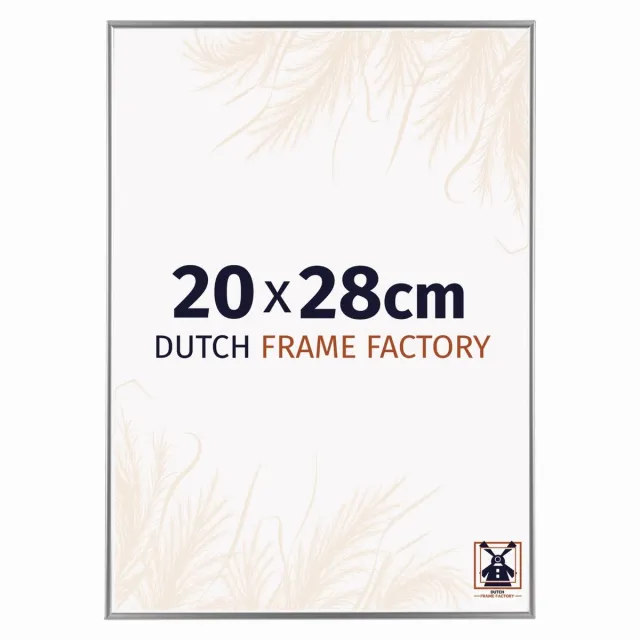 Dutch Frame Factory Fotolijst 20x28 cm - Kunststof - Zilver Hoogglans - Easy