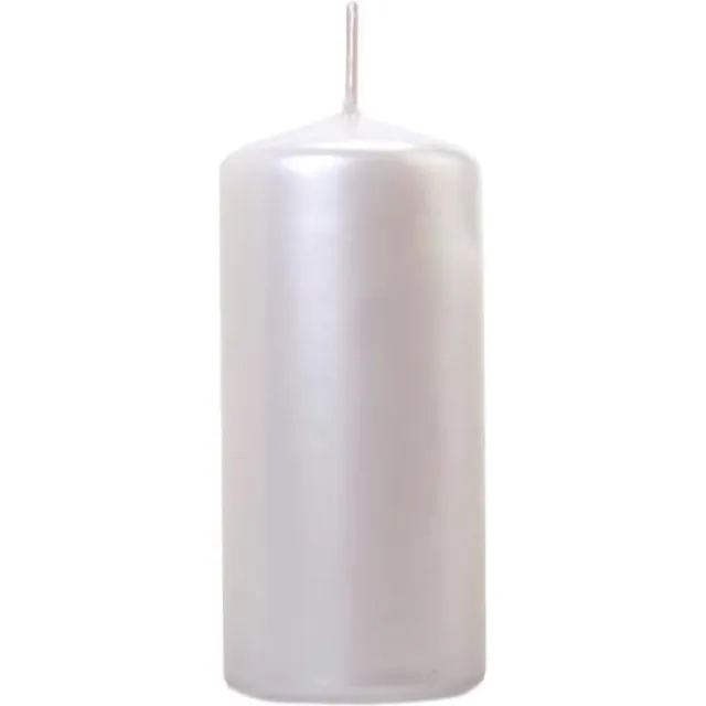 Party Deco """Kaars, metallic, parel, 12 x 6cm (1 zakje met 6 stuks)""" Multikleur - Print