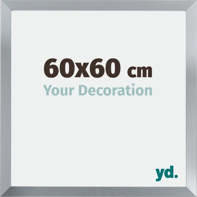 yd. Your Decoration - Fotolijst 60x60 cm - MDF - Zilver Glans - Catania